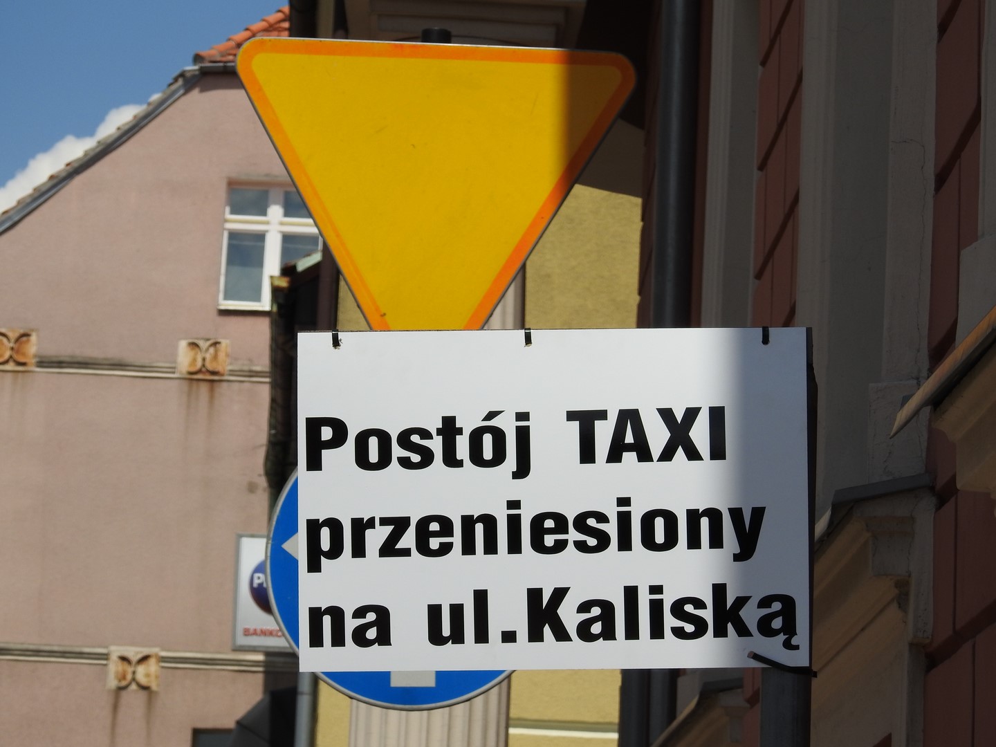 Postój TAXI tymczasowo na ul. Kaliskiej