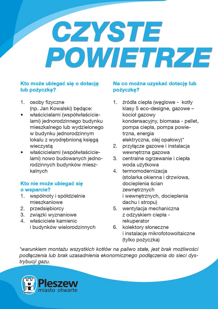 Program “Czyste Powietrze”. W UMiG uzyskasz informacje i pomoc w wypełnieniu wniosku