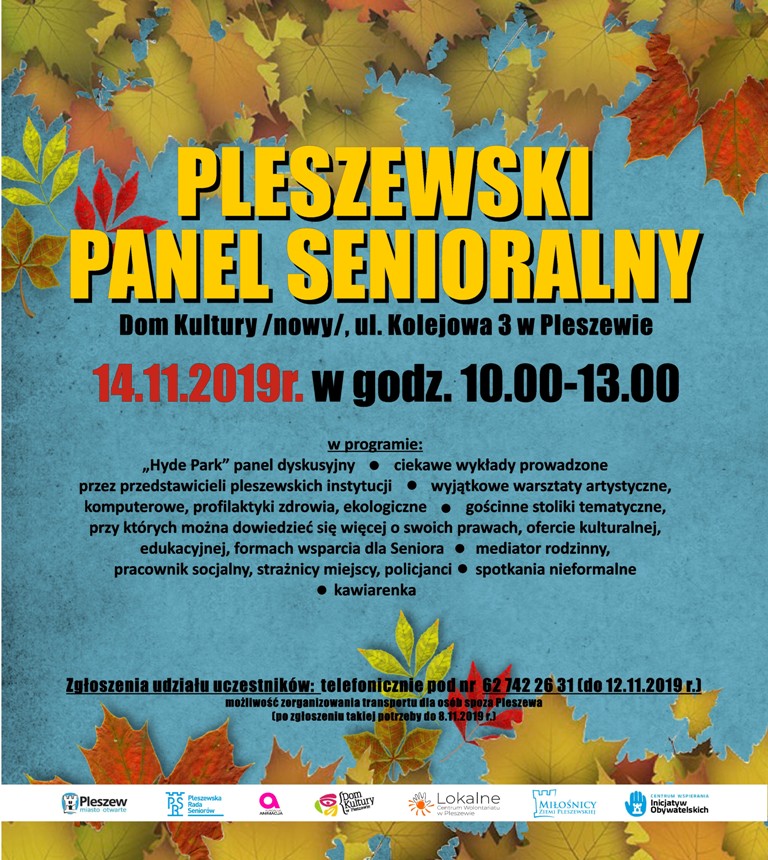 Panel senioralny. Ważne wydarzenie dla “starszaków”, koniecznie przyjdźcie