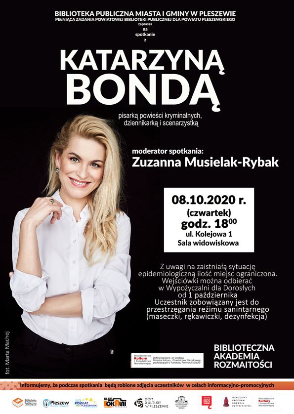 Plakat z Katarzyną Bondą