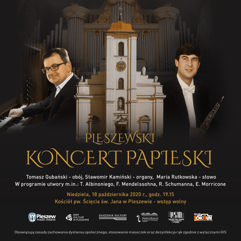 Plakat koncert papieski