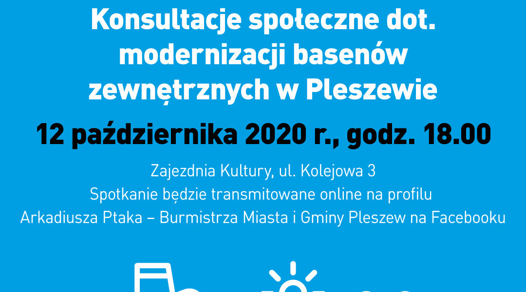 Konsultacje społeczne dotyczące budowy basenów zewnętrznych w Pleszewie