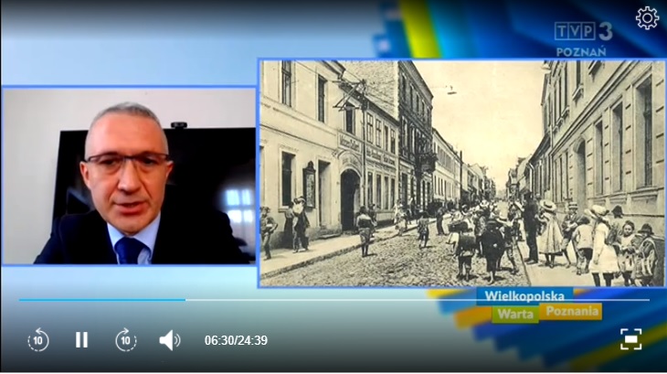 Zrzut ekranu z programu Wielkopolska Warta Poznania