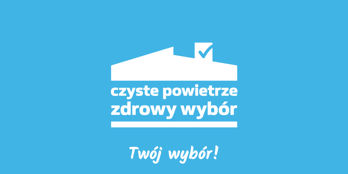 na zdjęciu logo programu czyste powietrze